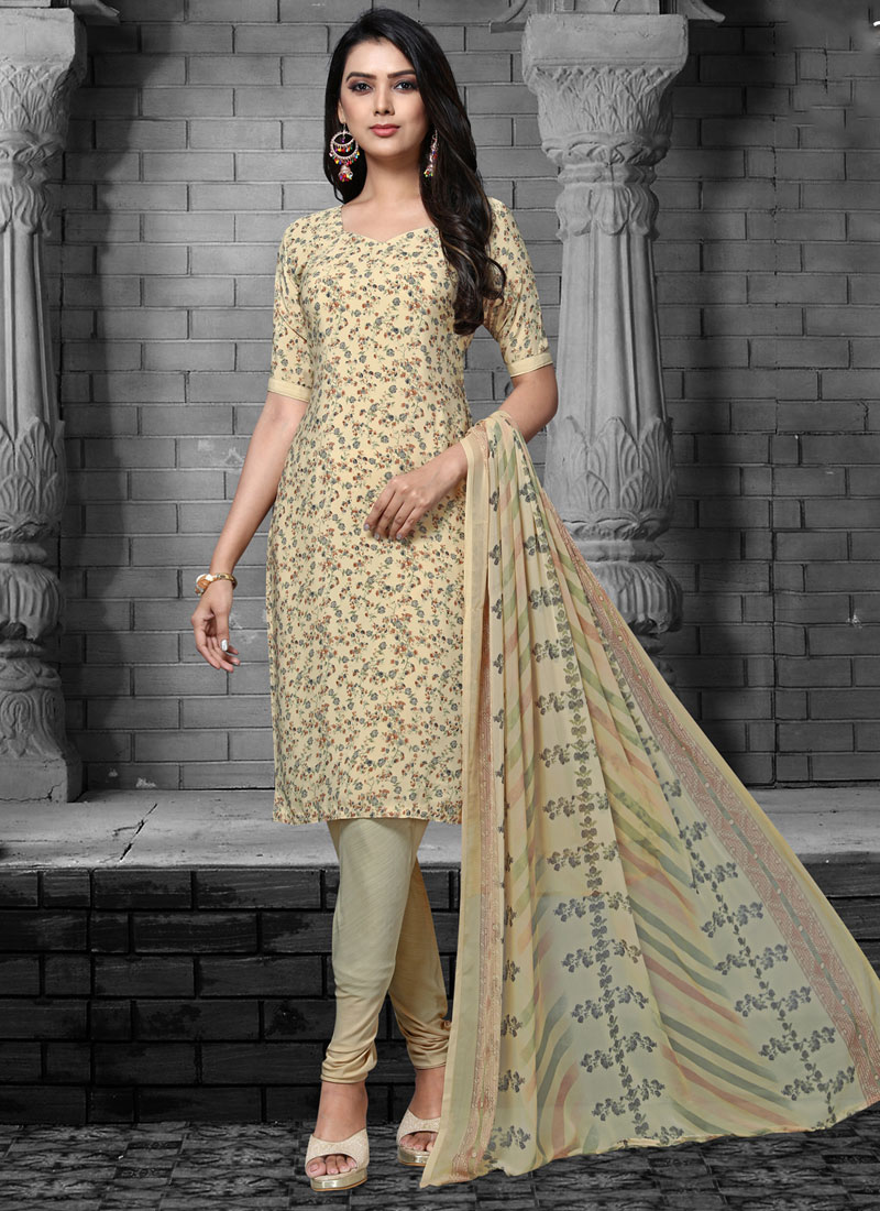 Cream Color Designer Salwar Suit buy online