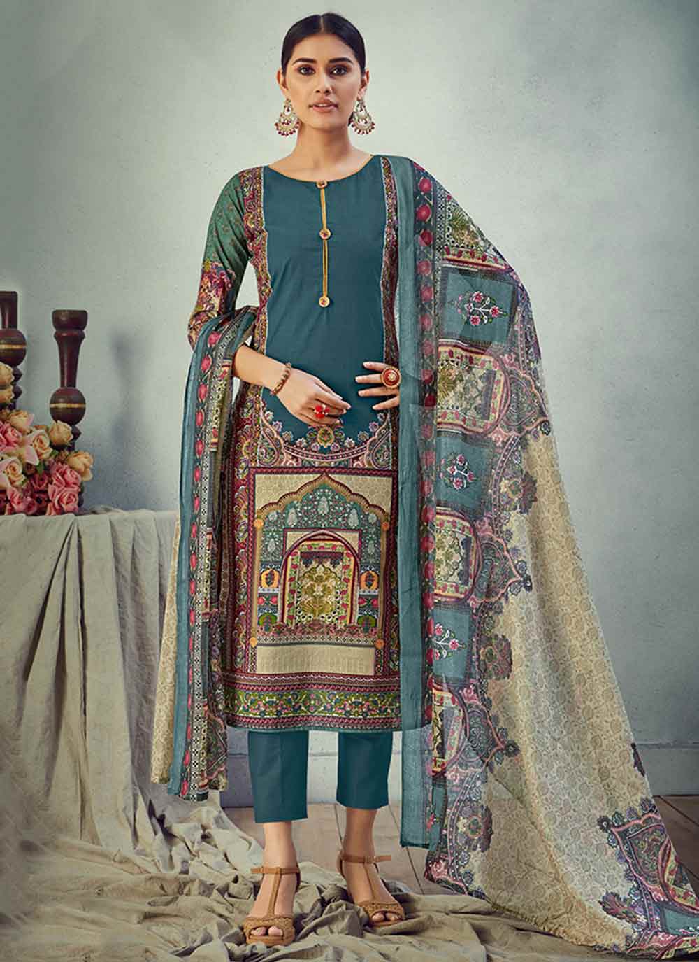Buy SSG Unstitched Muslin Cotton Digital Print Suits For Women-A4 Online at  Best Prices in India - JioMart.