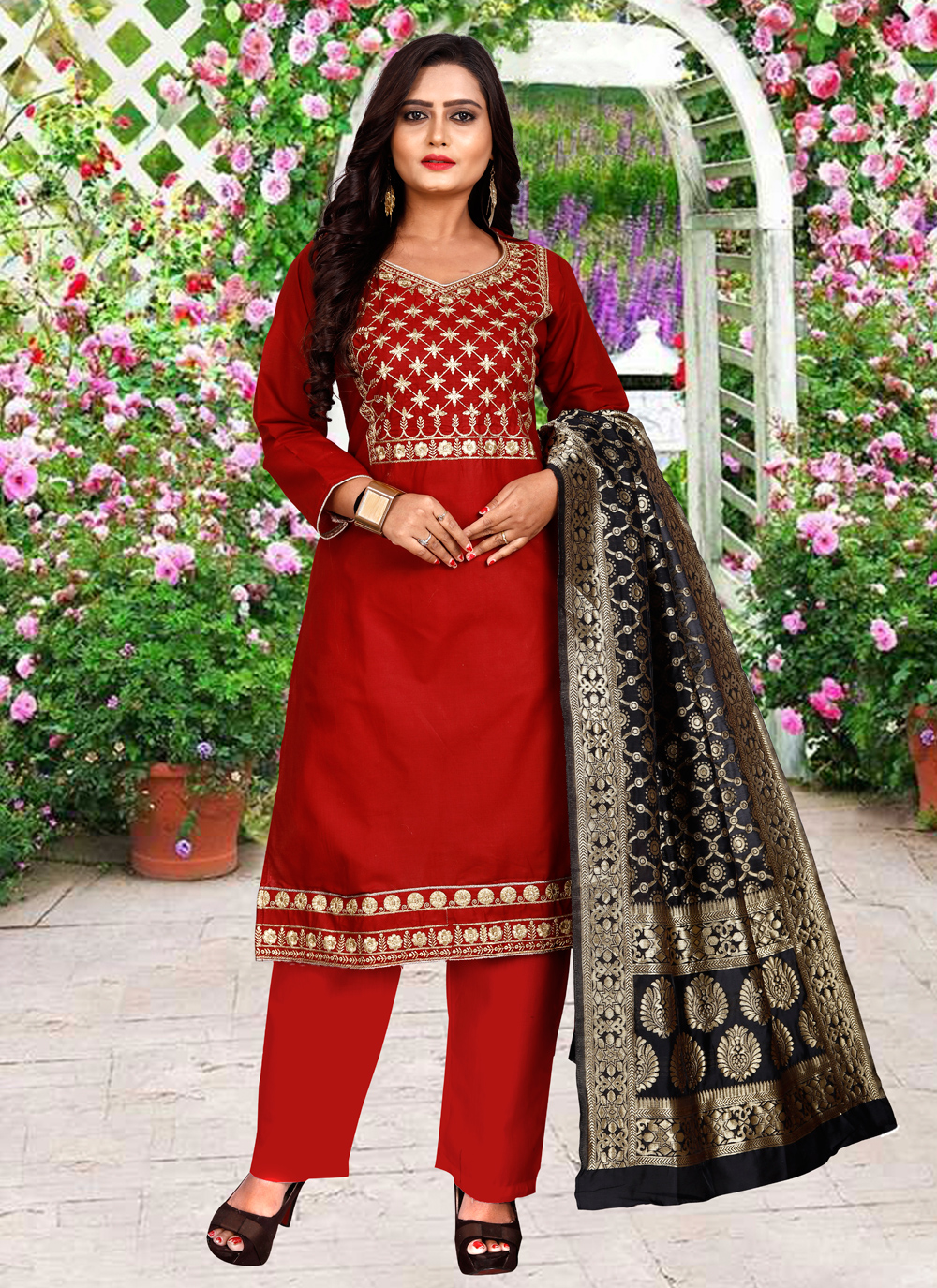 Embroidered Festival Pant Style Suit buy online