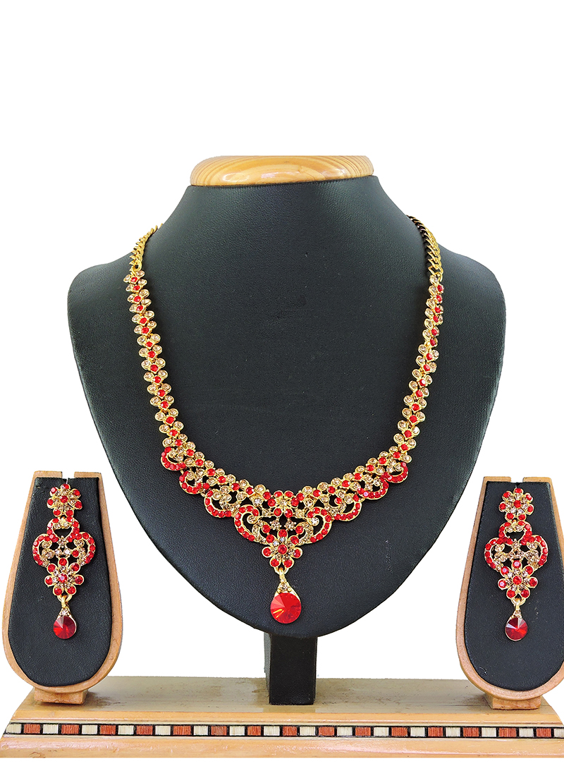 Buy Gold Party Necklace Set Online