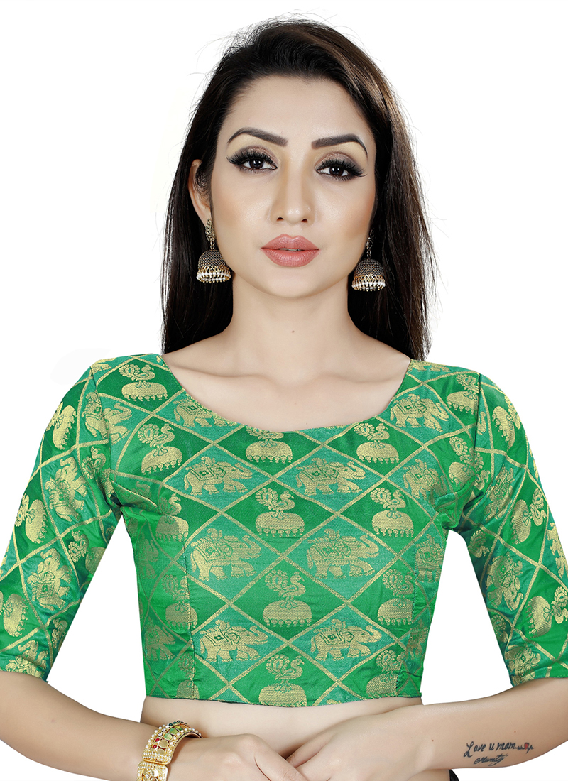 Buy Green Mehndi Designer Dupatta : 142887