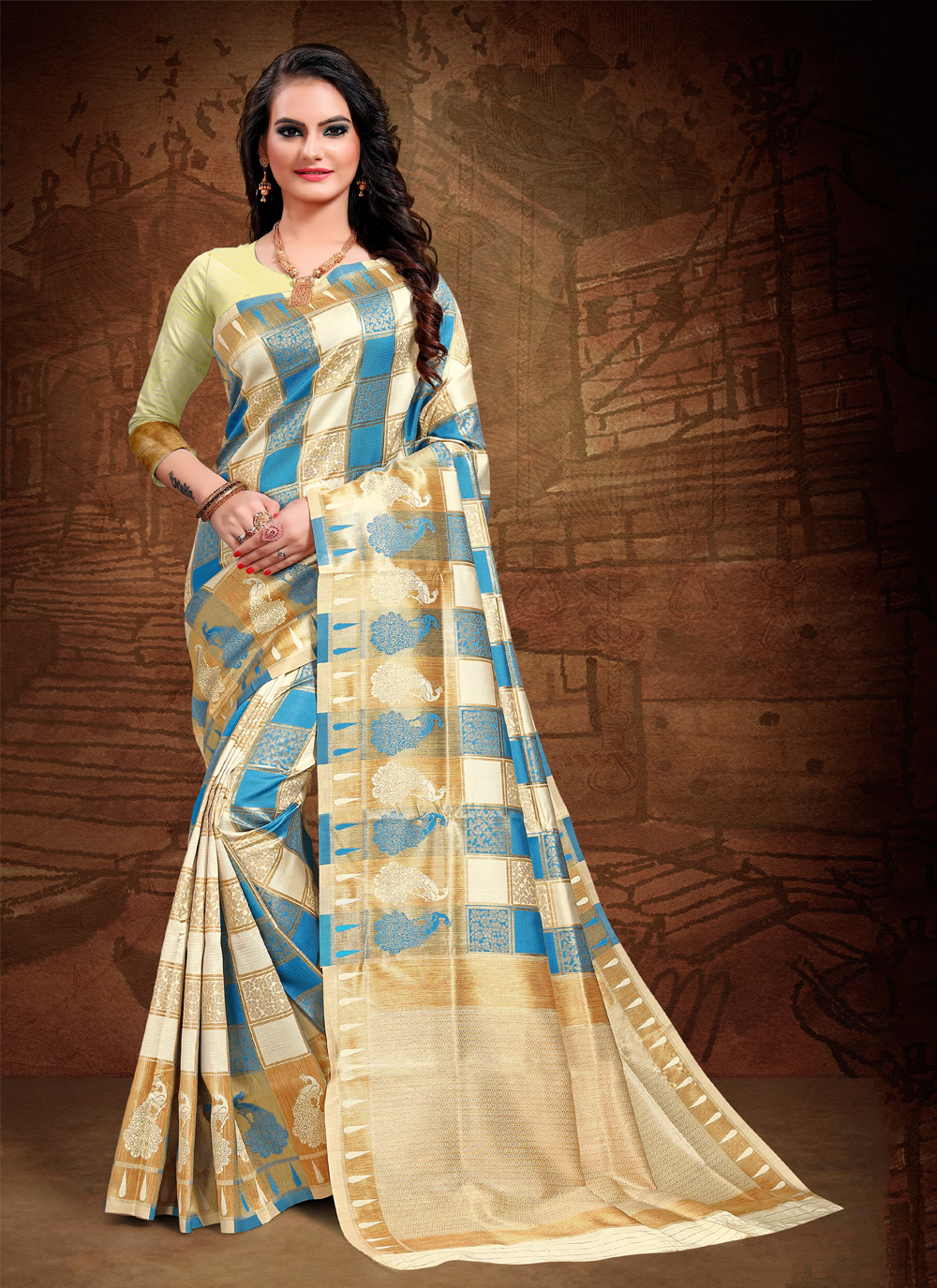 multi coloured silk dress