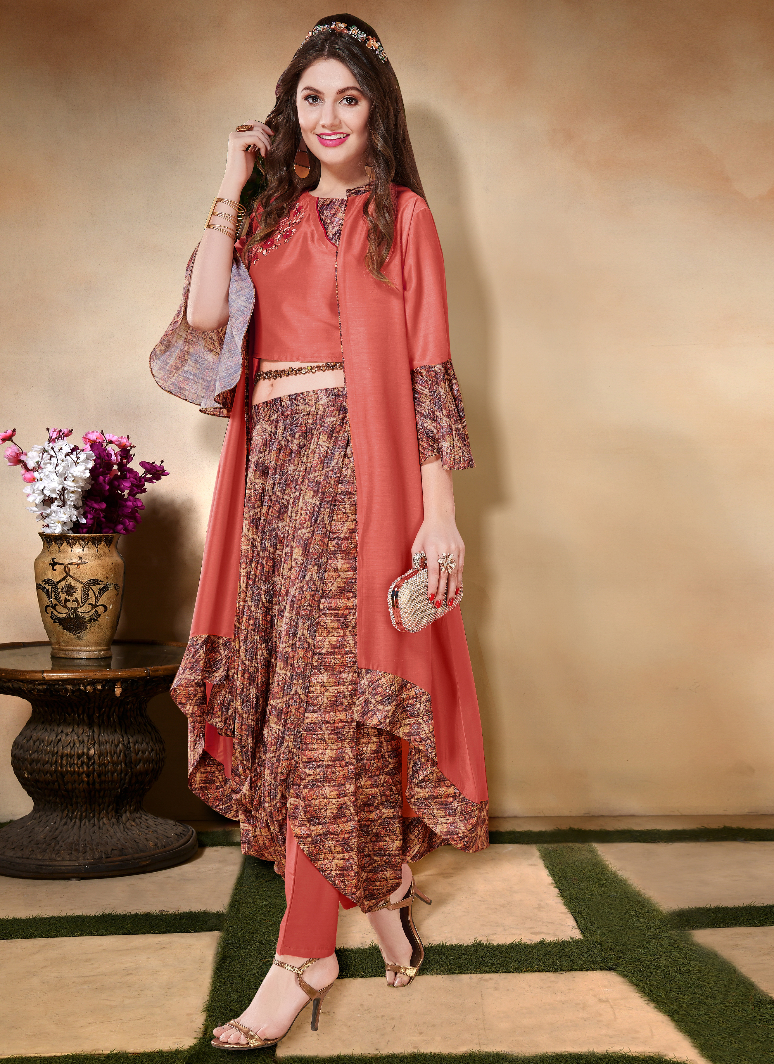 mehndi colour salwar suit