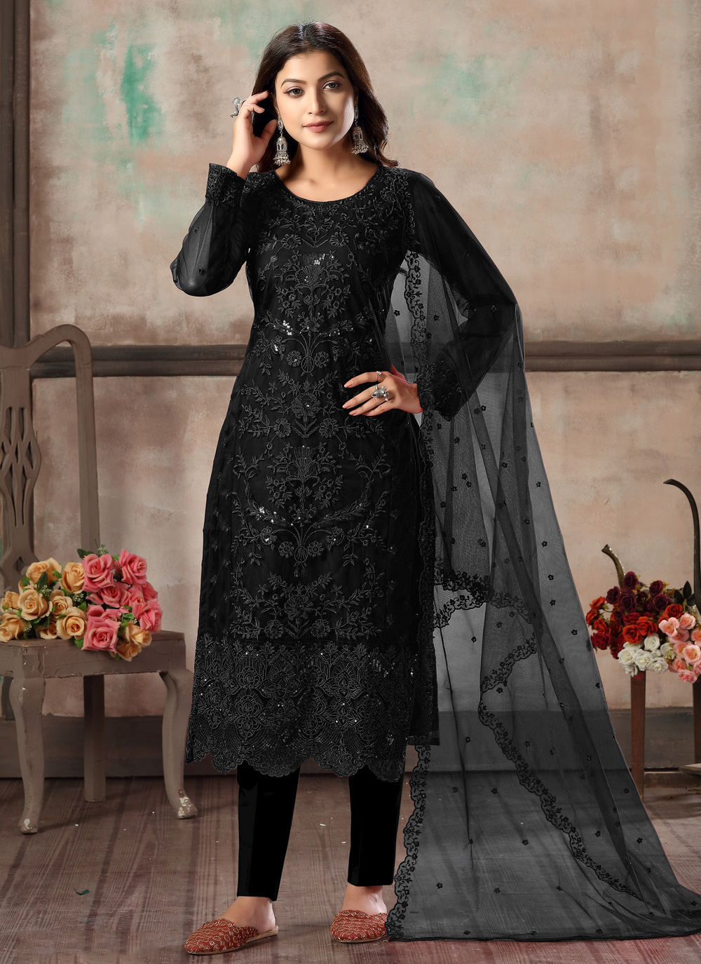 Net 2025 dresses churidar