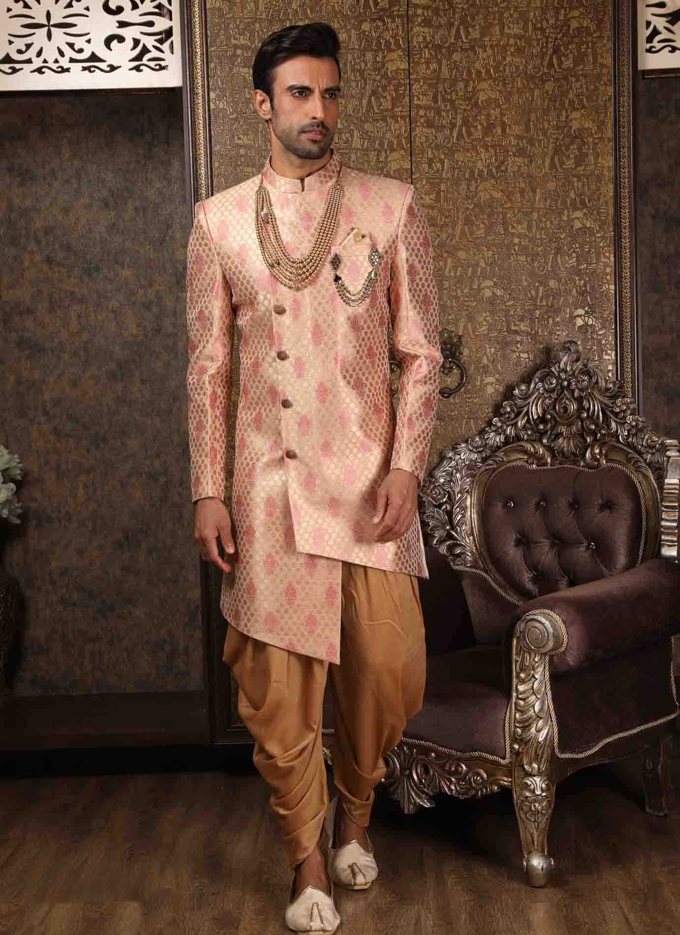 Buy Pink Art Banarasi Silk Embroidered ...