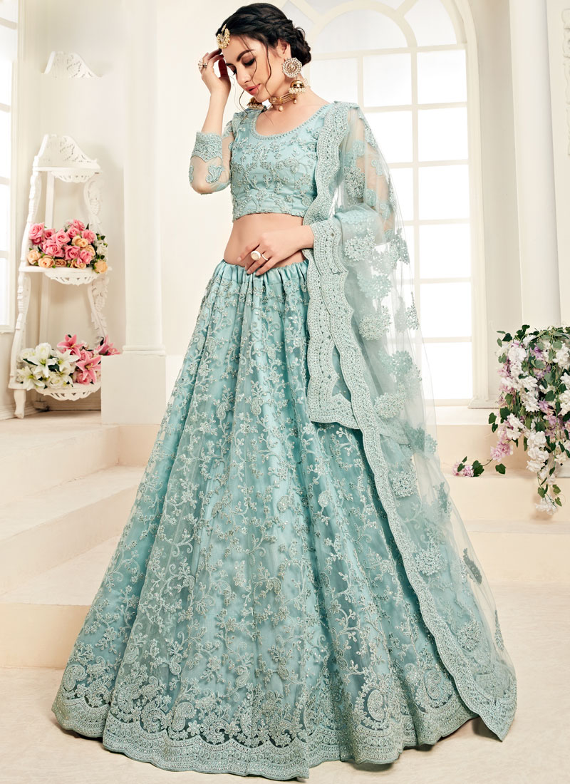 turquoise lehenga online shopping