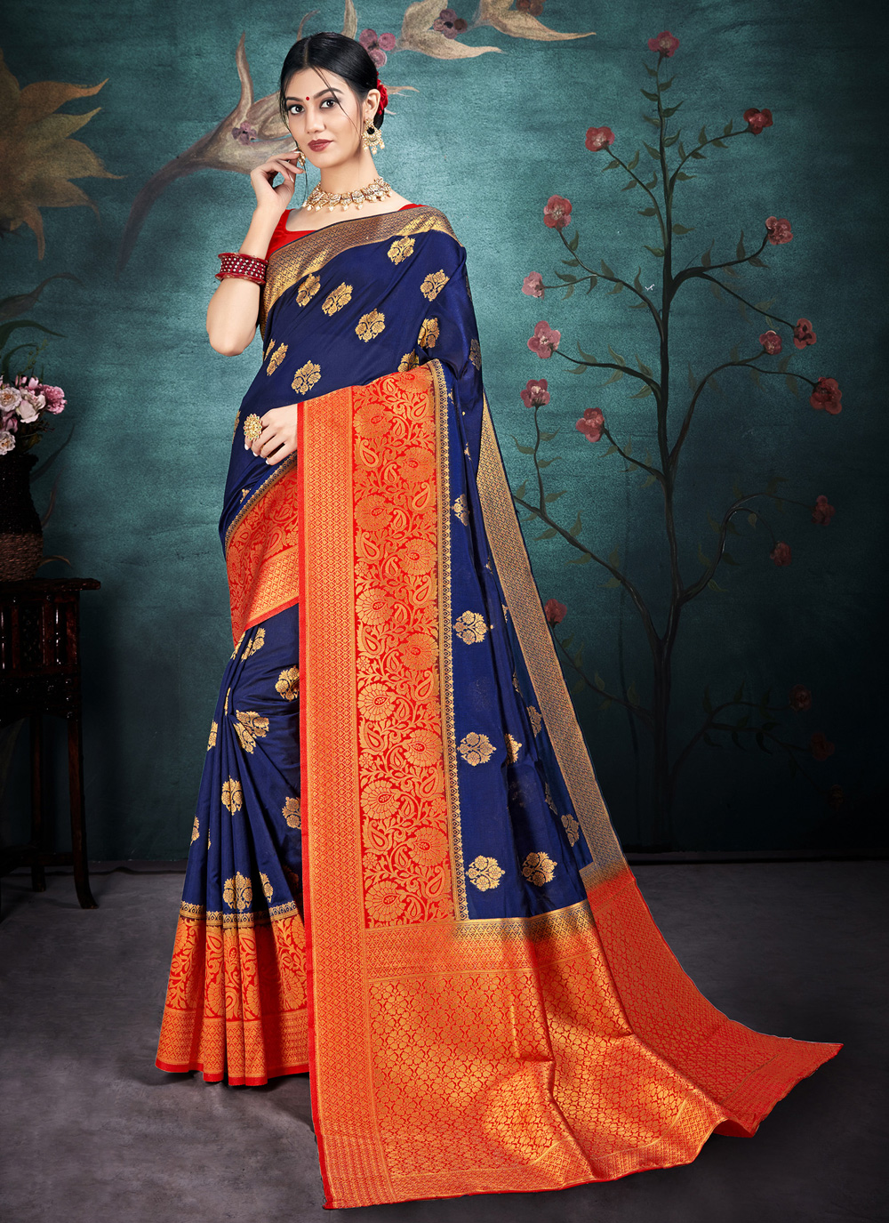 how to wear silk saree in modern style
