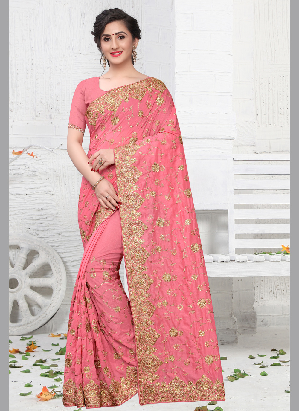 how to wear silk saree in modern style