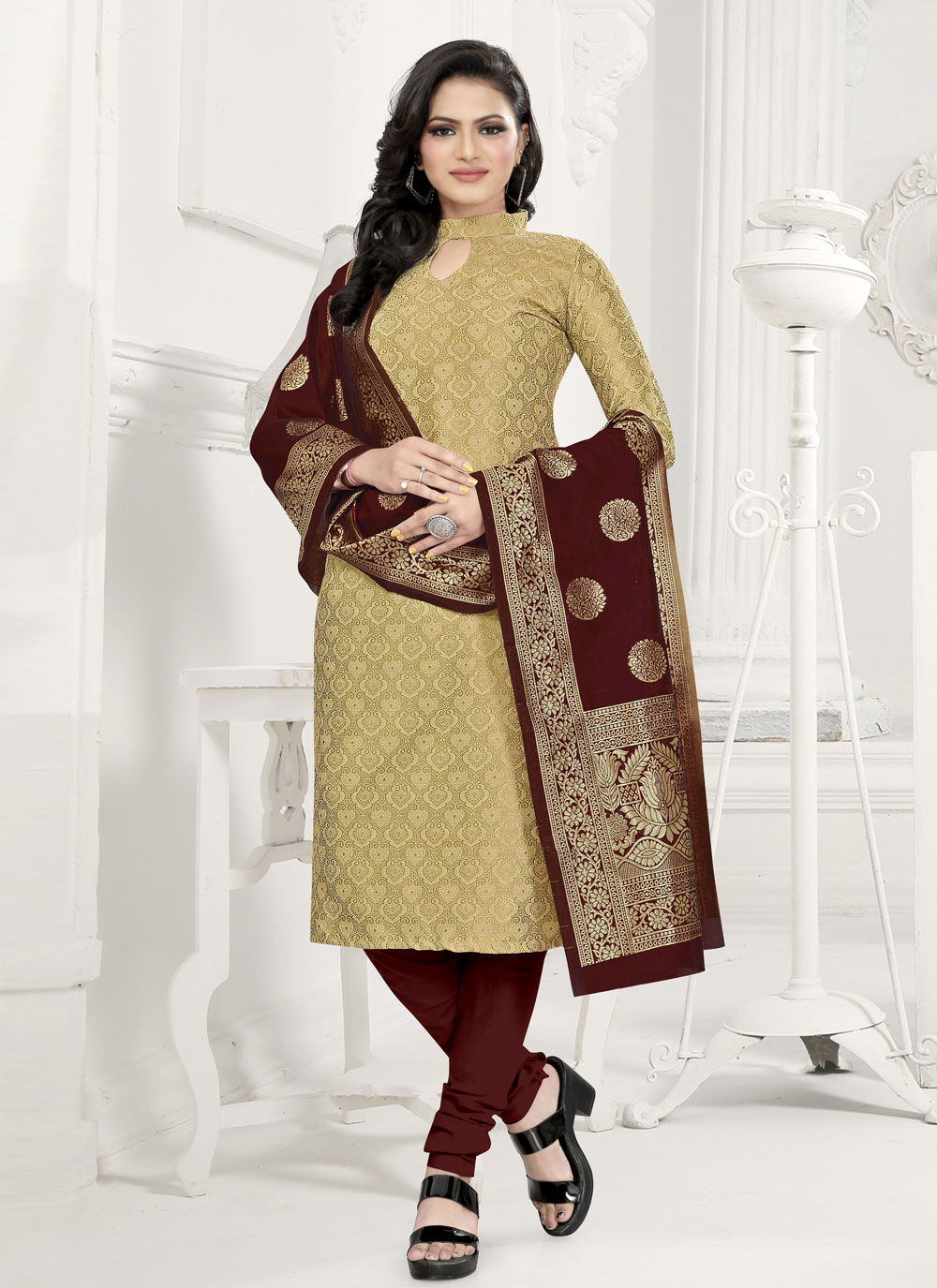 Fancy churidar outlet dress