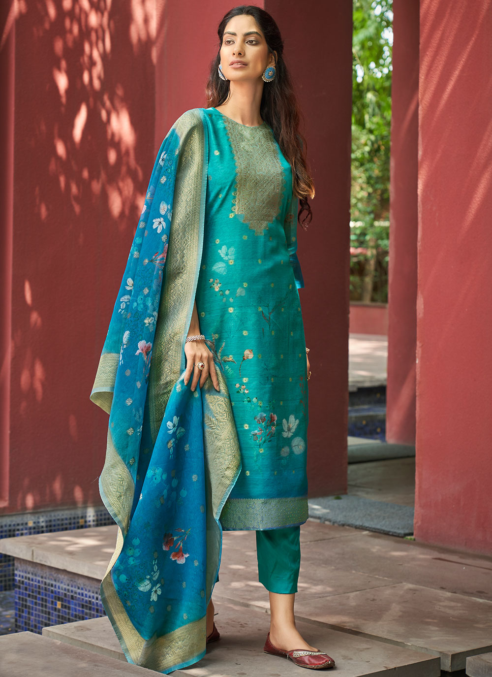 Buy Online Blue Color Pant Style Suit 199923