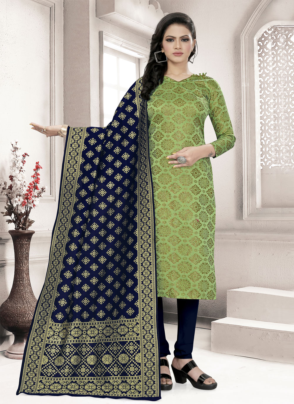 Fancy long clearance churidar