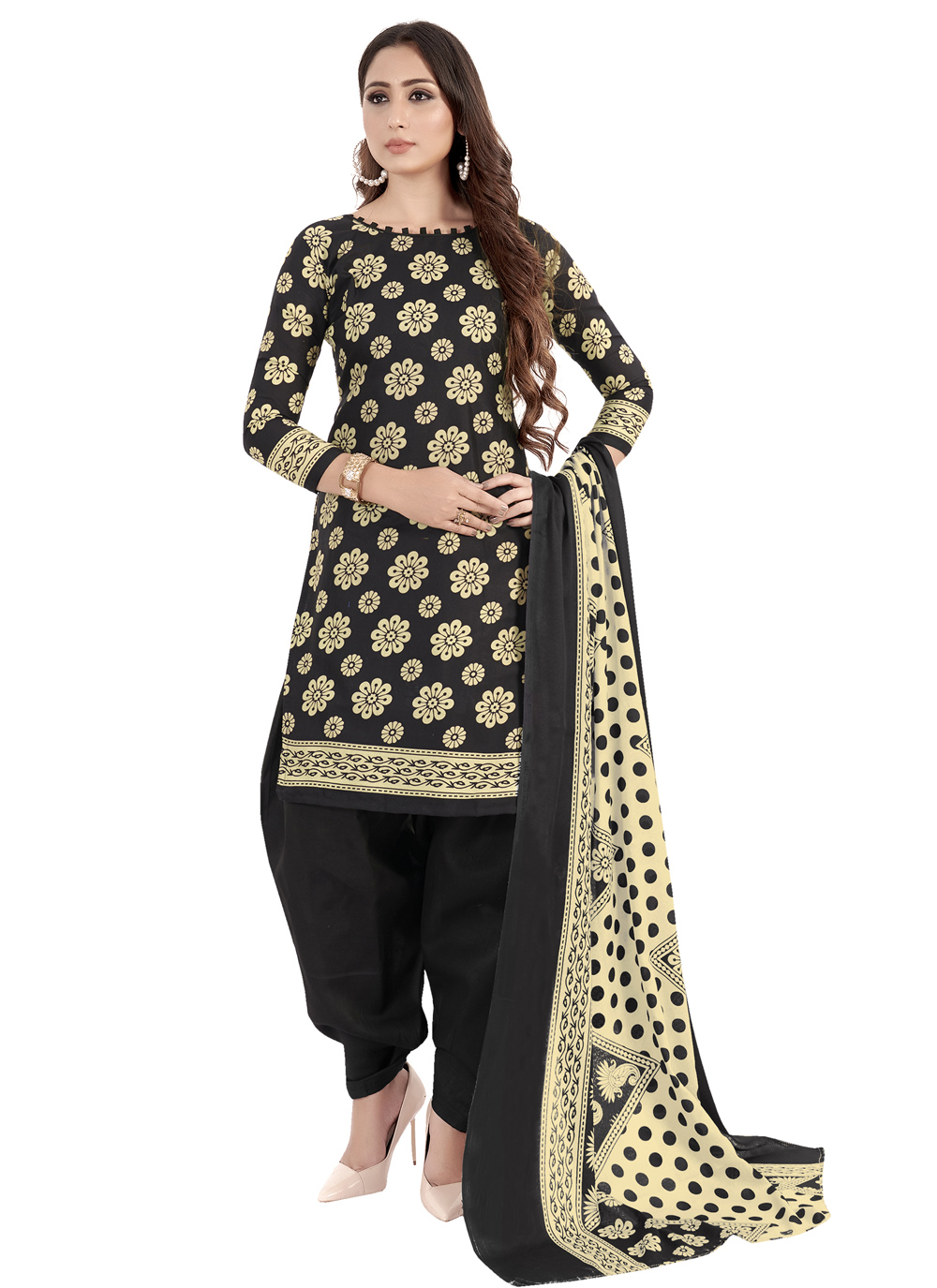 Buy Cotton Punjabi Suit Online