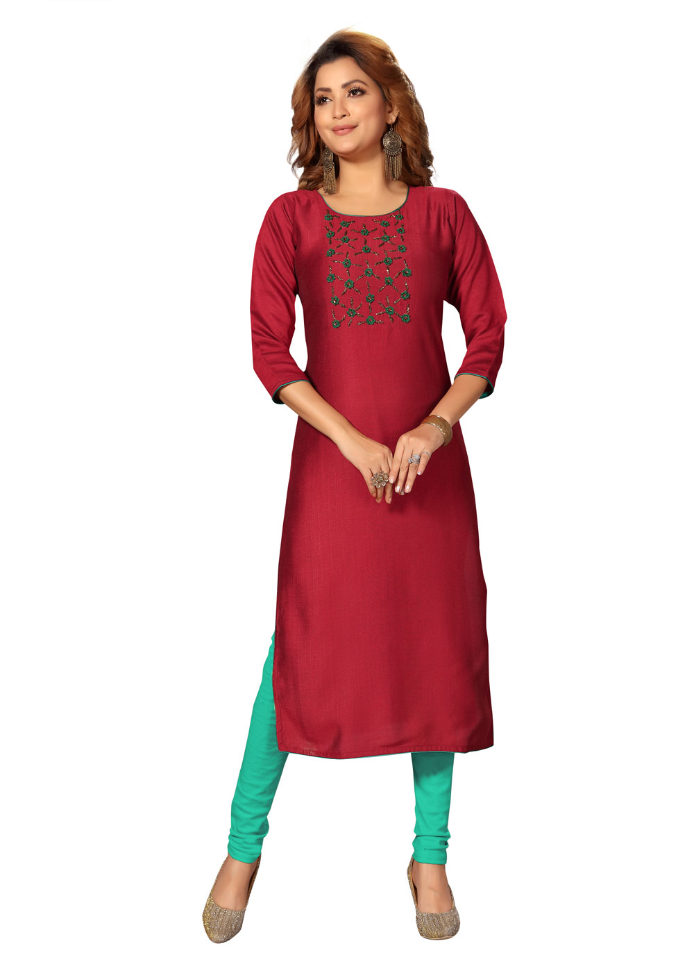 design of silk kurti