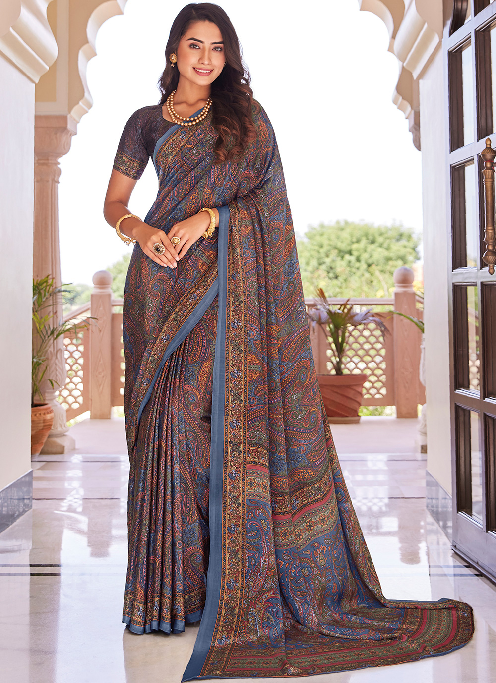 Page 2 | Crepe Sarees - Buy Latest Designer Crepe Sarees Online - Utsav  Fashion