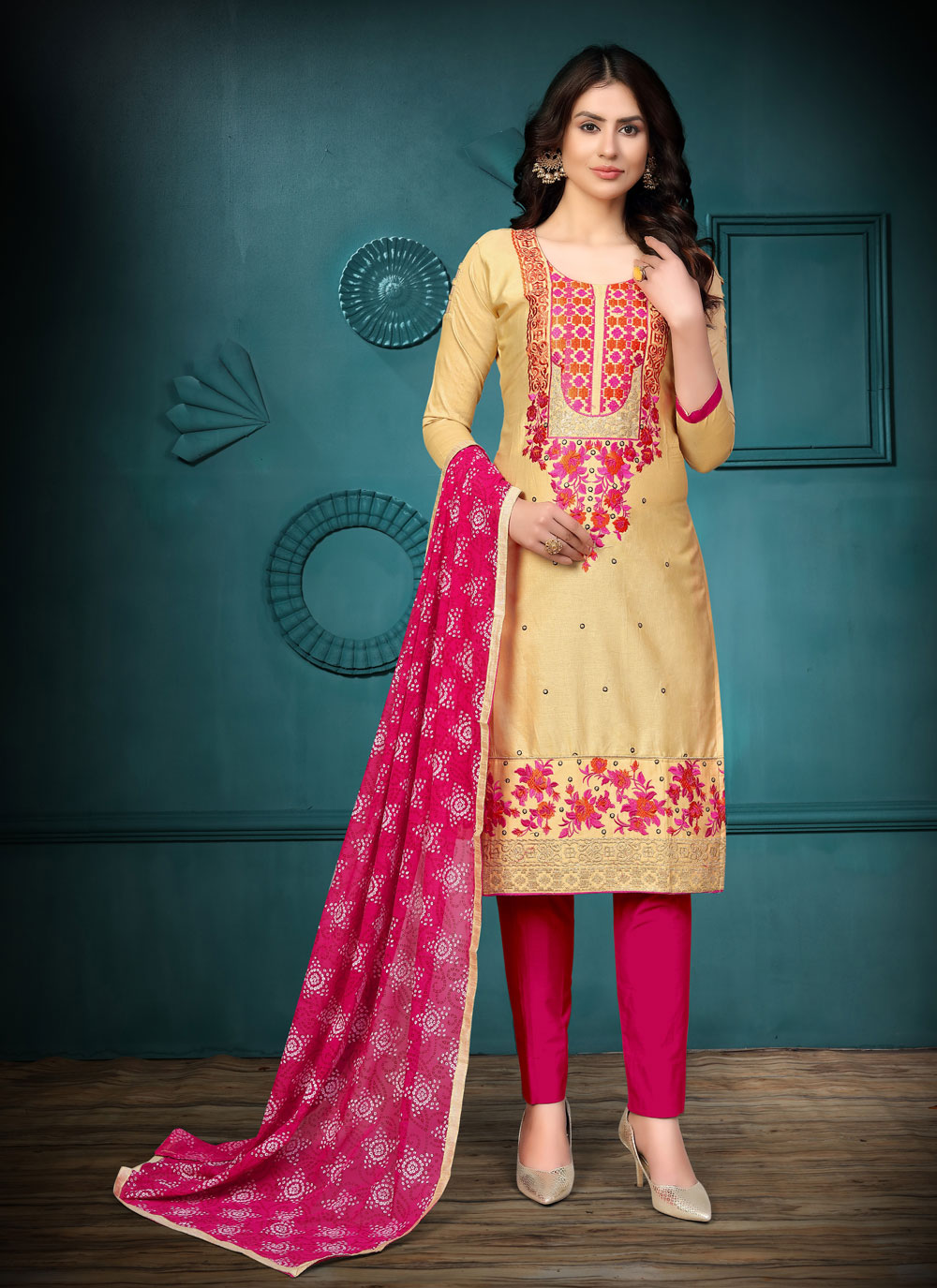 Cotton Churidar Salwar Kameez