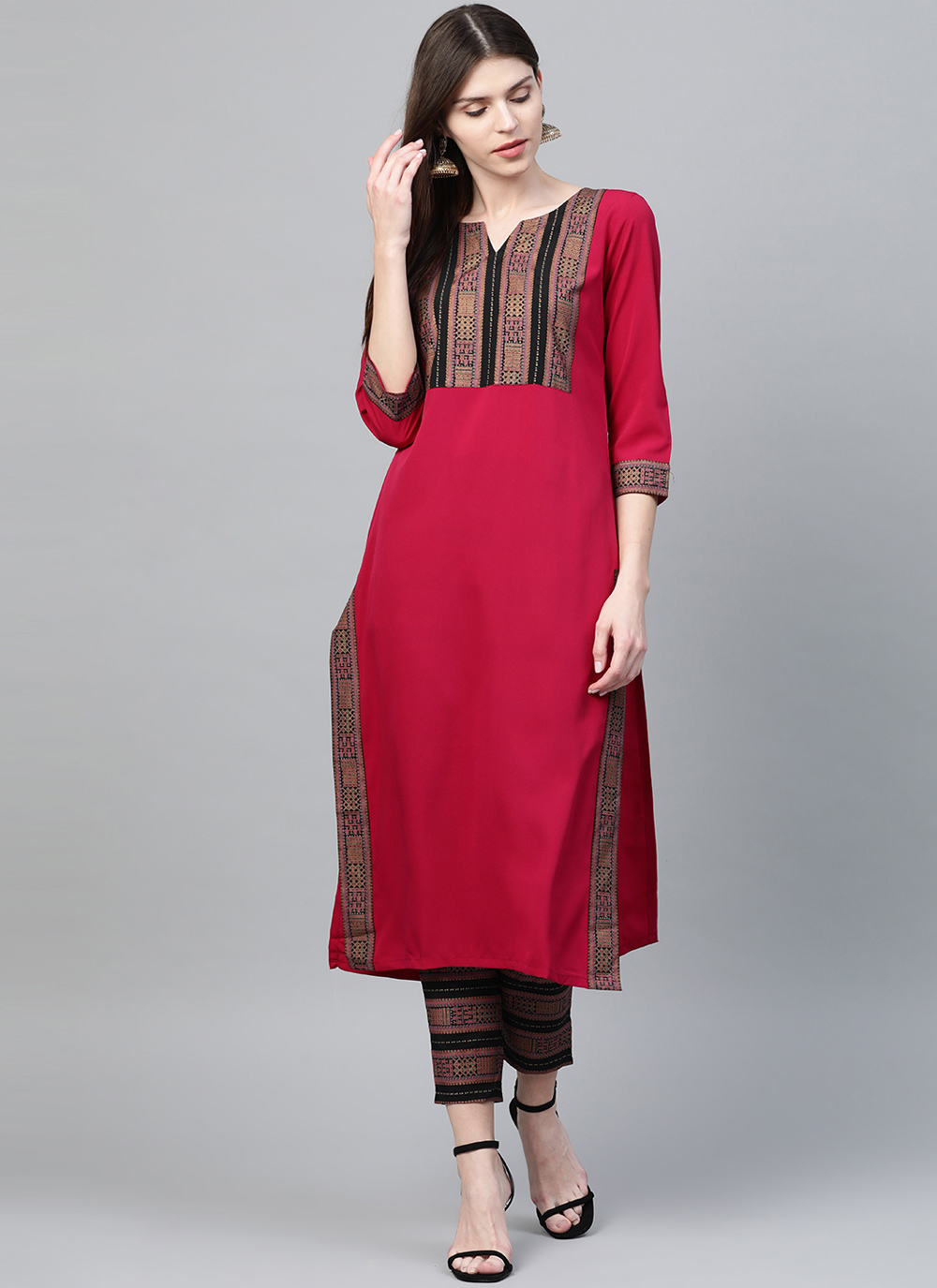 Maroon Designer Kurti buy online