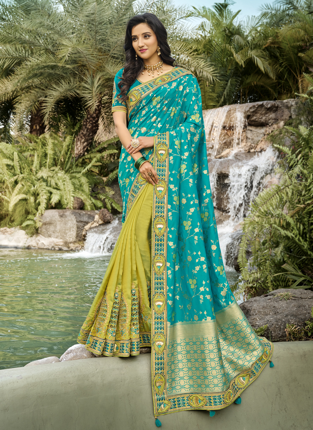 Indian Bridal Wedding Half Saree Online For Women 2023