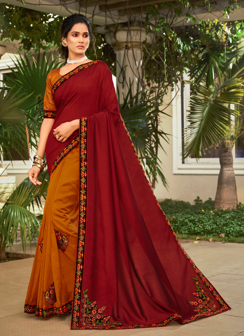 101687 Sambalpuri Handloom Patchwork Saree With Blause