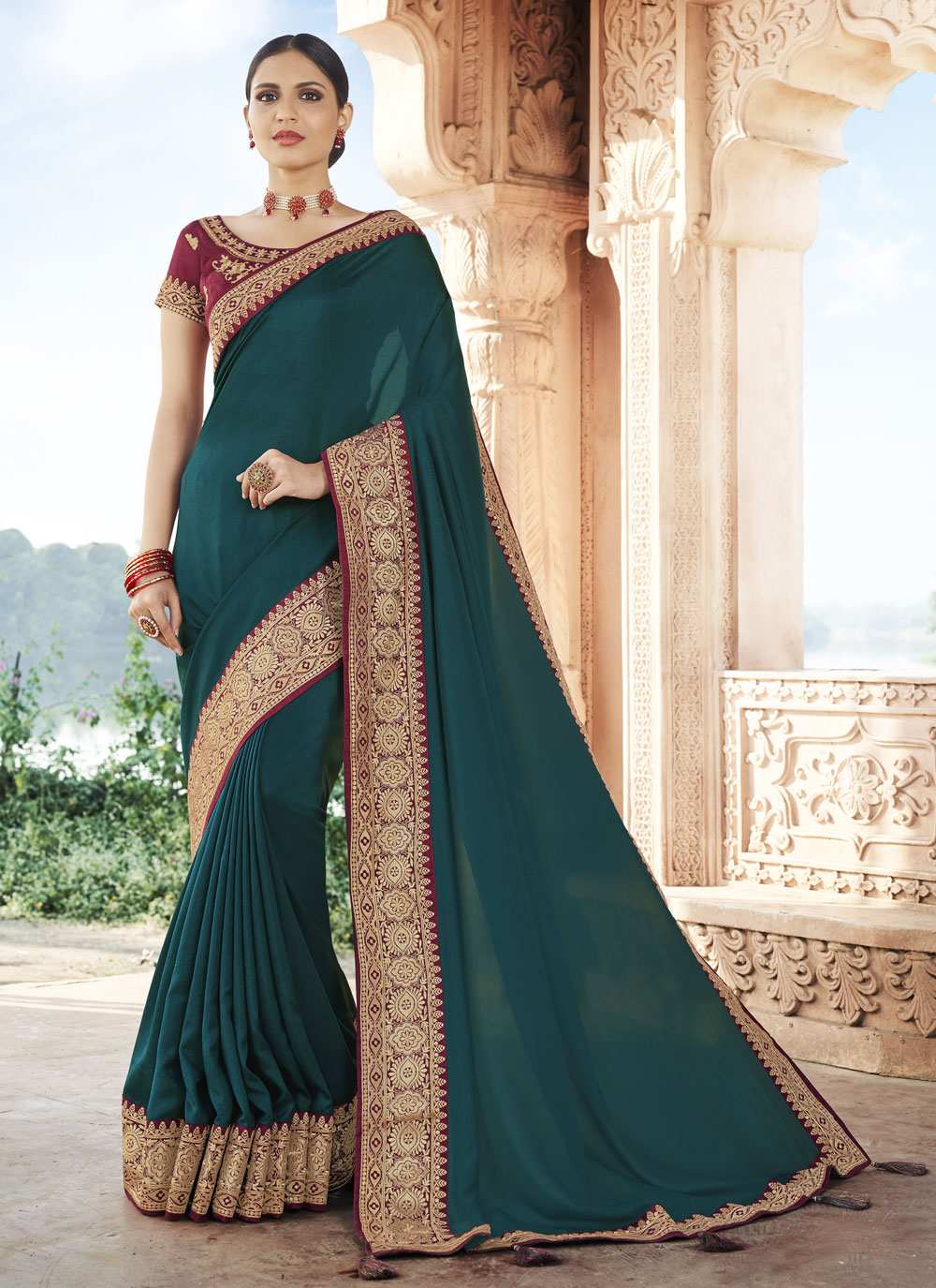 Buy Rama Festival Traditional Designer Saree Online : 186708