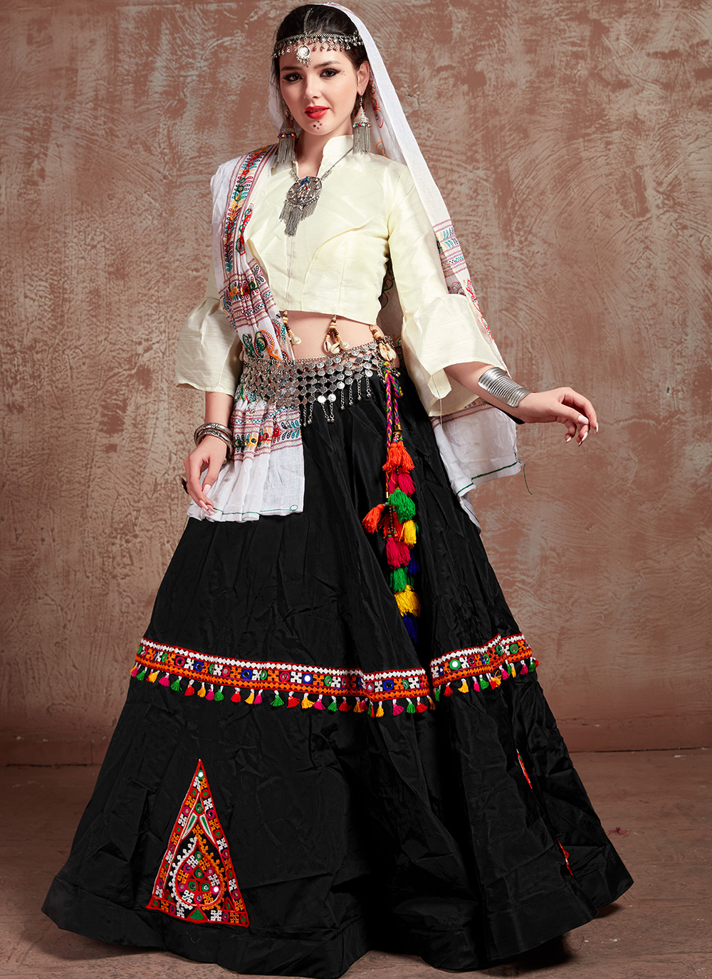 Beautiful Black & White Satin Banglori Lehenga Choli. Indian Designer  Lehenga.indian Girls Lehenga Choli, - Etsy