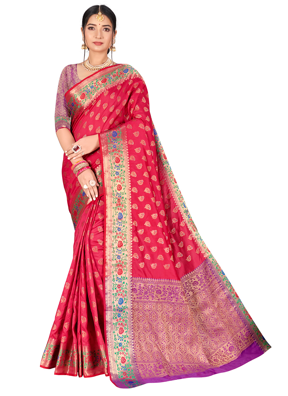 Rangita Women Floral Printed Georgette Saree With Blouse Piece - Wine Price  in India - Buy Rangita Women Floral Printed Georgette Saree With Blouse  Piece - Wine Online at Snapdeal