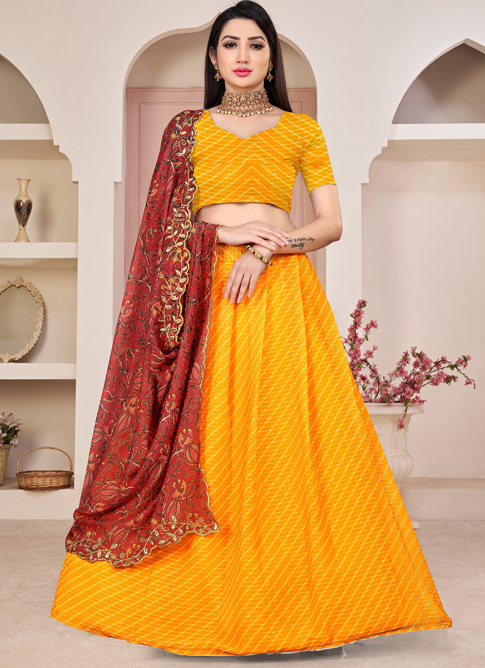 Heavy Net Multicolor Party Wear Kids Lehenga Choli, Size: 2 To 13 Years at  Rs 600/piece in Surat