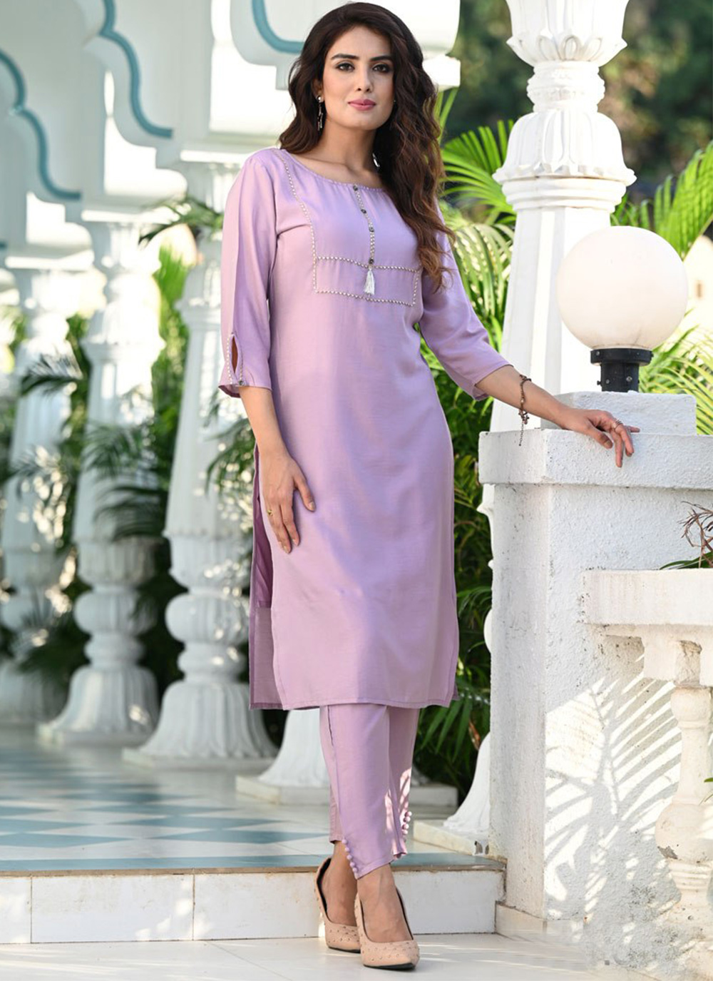 Update more than 144 purple colour long kurti best