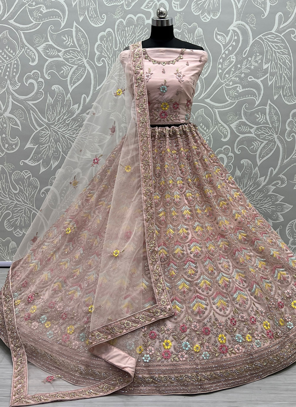 Machine Designer Party Wear Sequence Embroidery Work Lehenga Choli at Rs  1800 in Surat