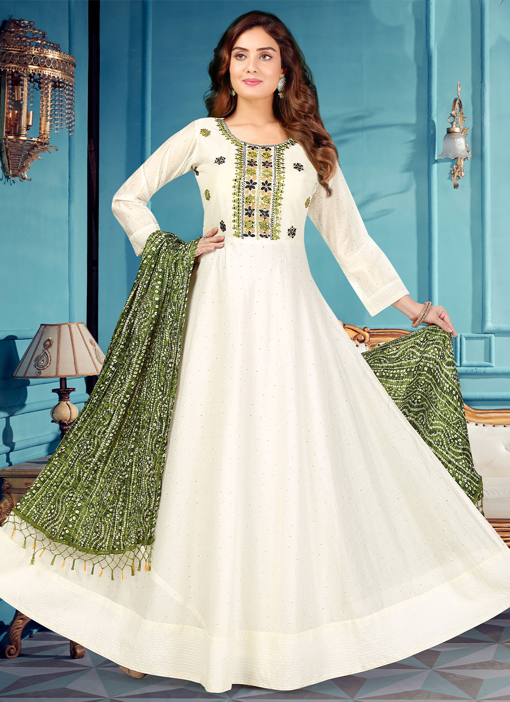 readymade white salwar kameez