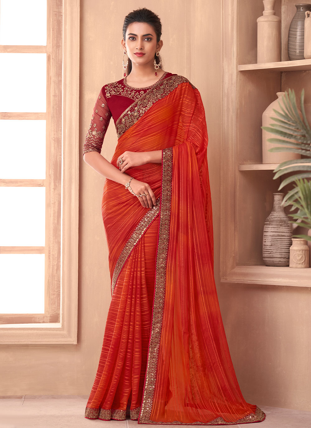 Shop Border Classic Saree Online 249311