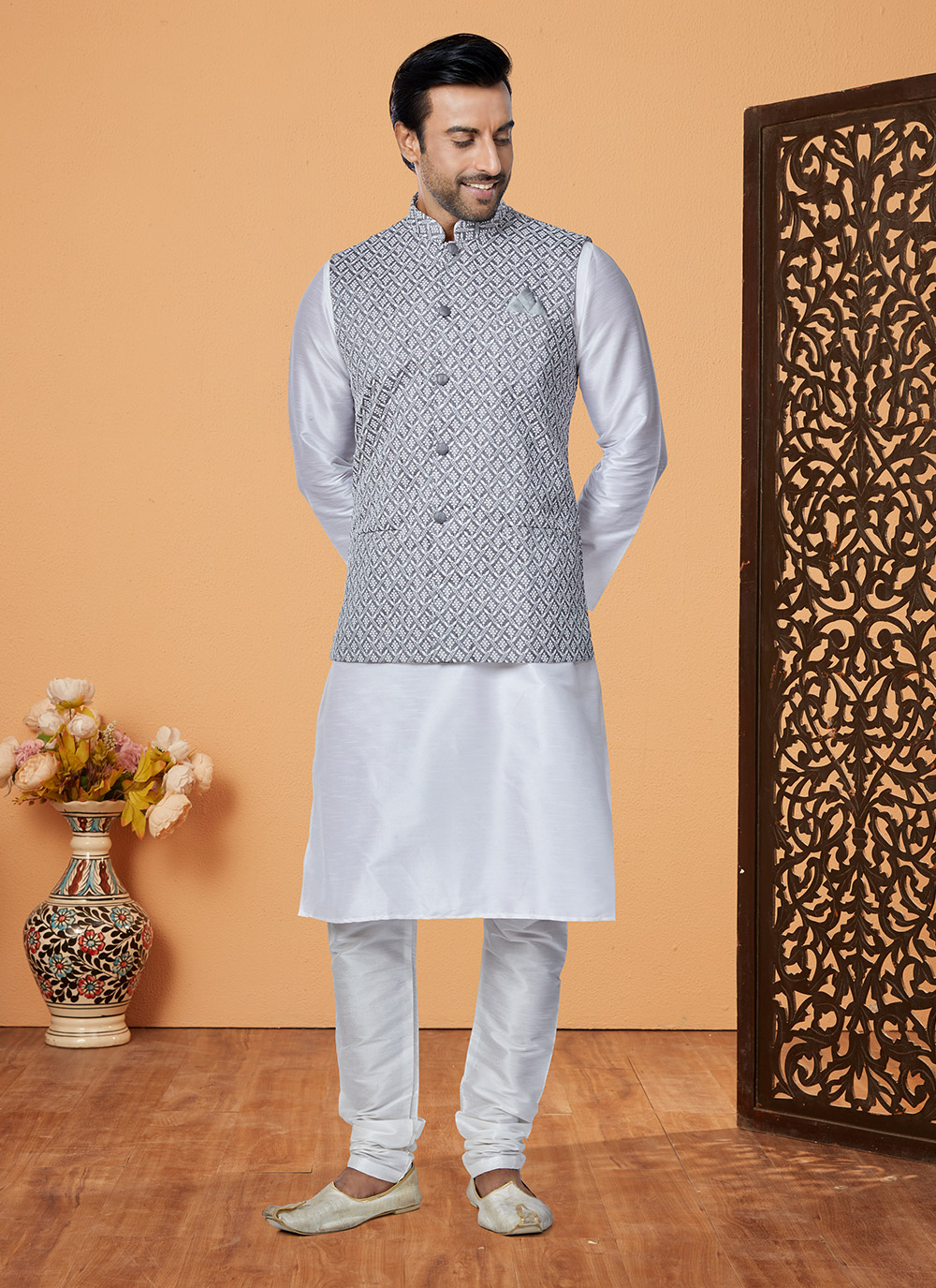 Booti Printed sea-green Sherwani | Wedding outfit men, Wedding dresses men  indian, Engagement dress for men