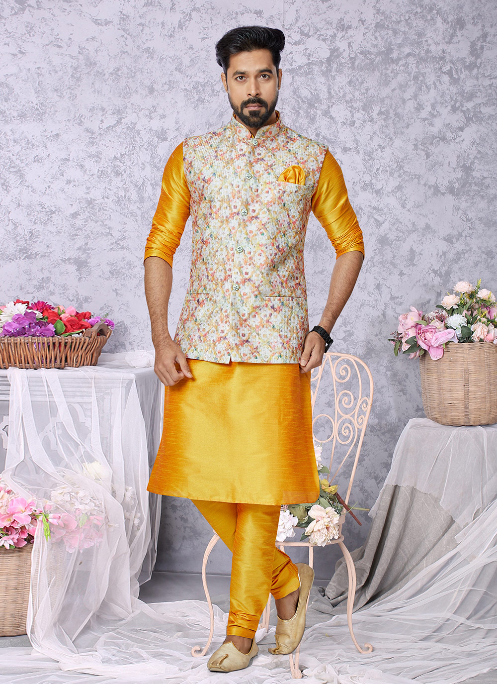 Kurta pajama clearance style with basket