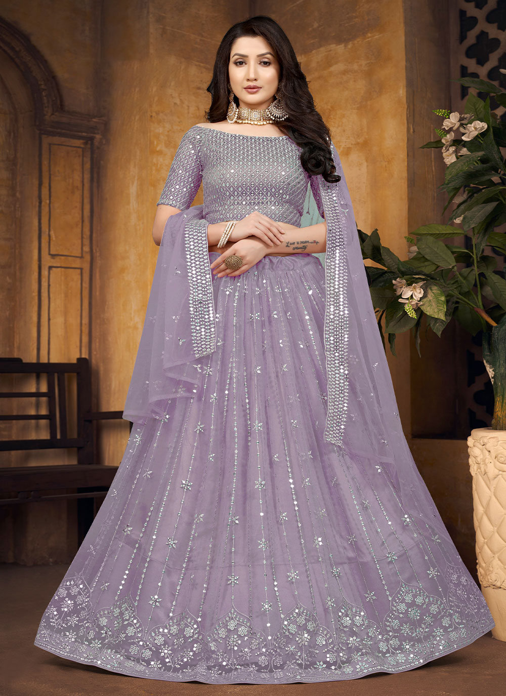 Buy Net Festival Lehenga Choli Online : 249288