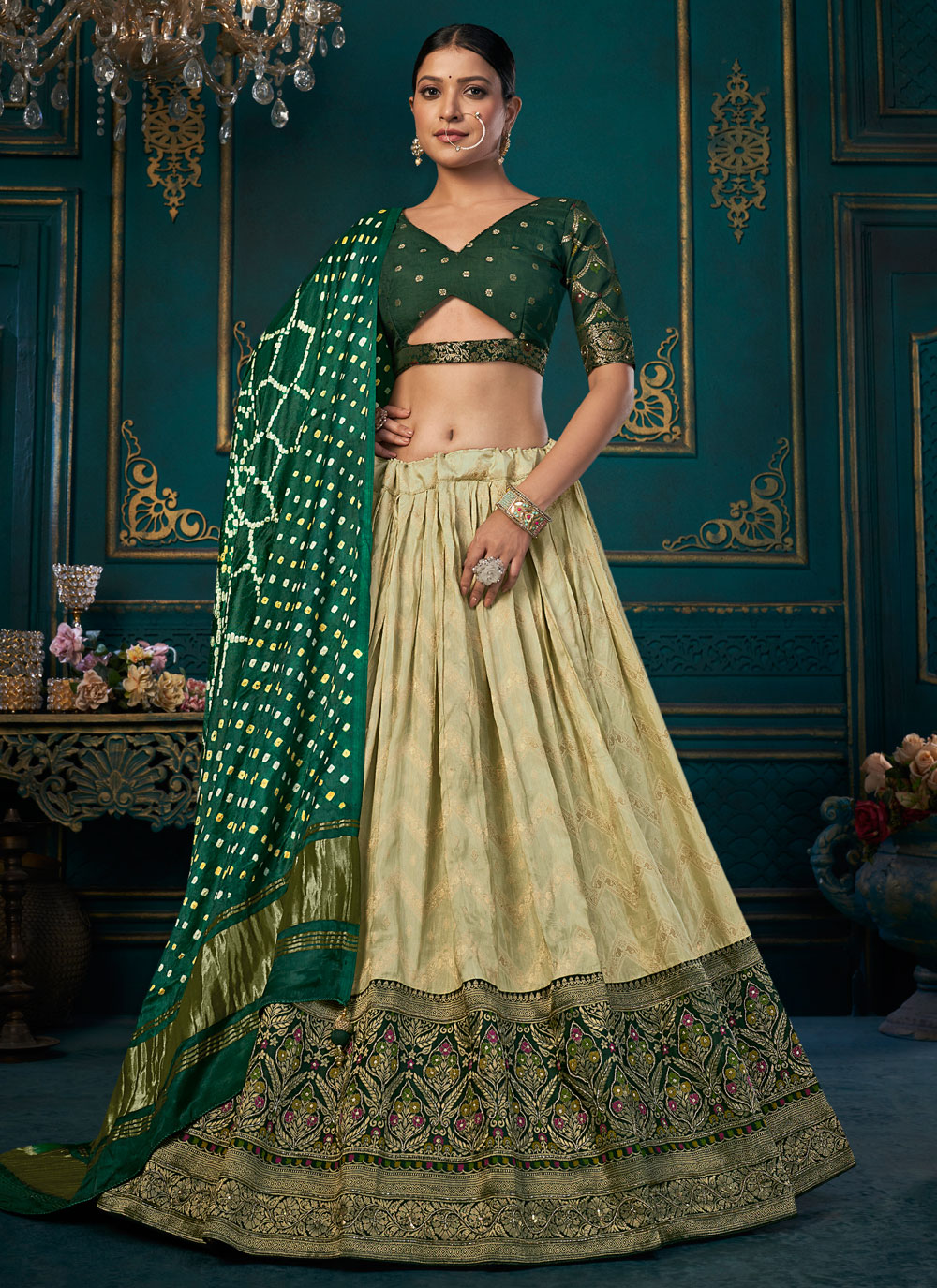 Attractive Look Lehenga Choli In Khatli Work