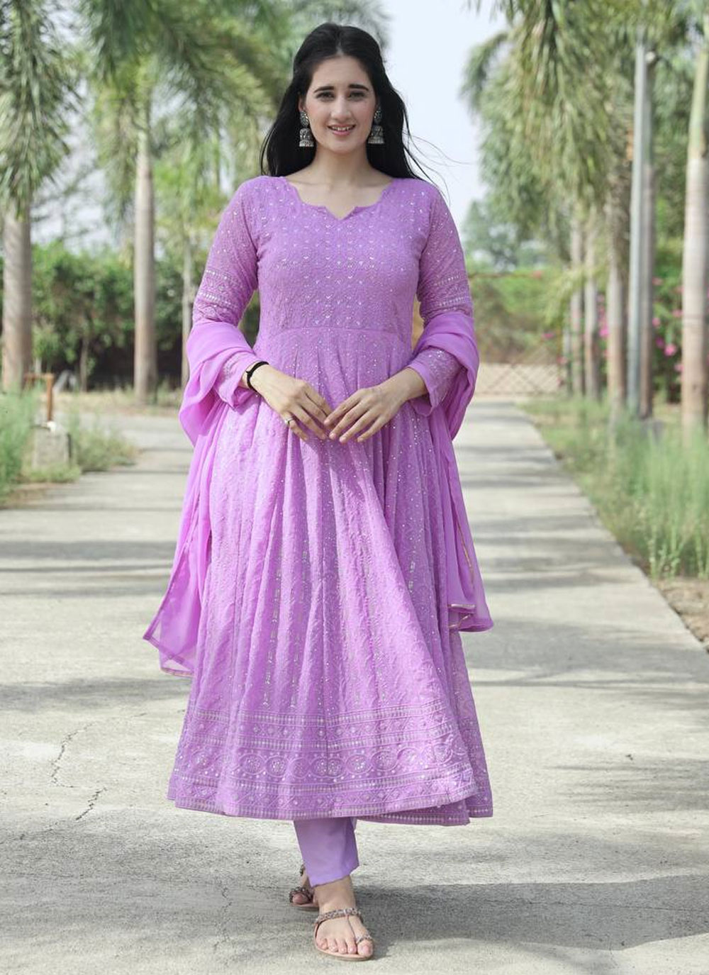 Light Purple Punjabi Kurti Lavender Light Purple Punjabi Suit Buy