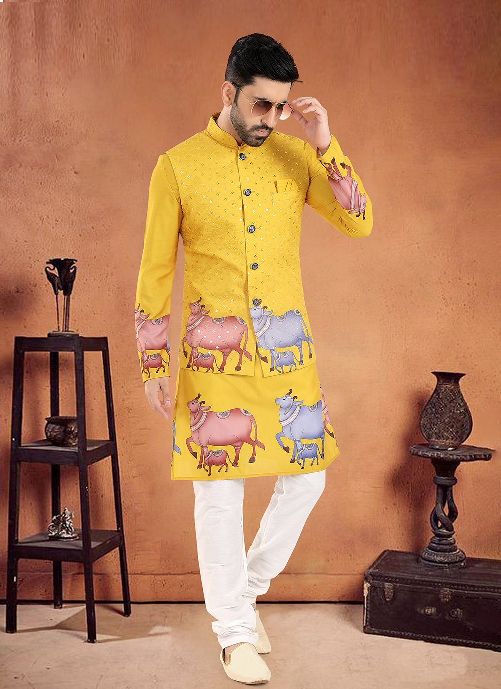 Kurta, Indian Ethnic Kurta, Mens Kurta, Mens Clothing, Yellow retailer Color, High Quality Party wear Kurta home wear kurta plus size available,